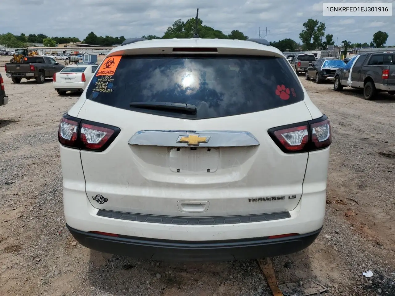 2014 Chevrolet Traverse Ls VIN: 1GNKRFED1EJ301916 Lot: 58724625