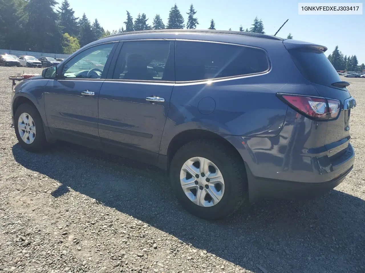 2014 Chevrolet Traverse Ls VIN: 1GNKVFEDXEJ303417 Lot: 62862275