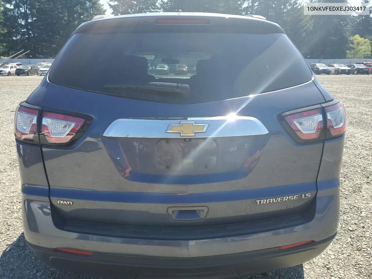 2014 Chevrolet Traverse Ls VIN: 1GNKVFEDXEJ303417 Lot: 62862275