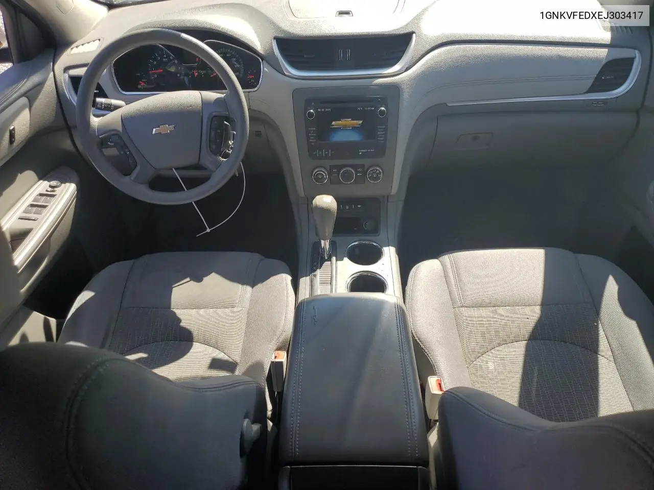 2014 Chevrolet Traverse Ls VIN: 1GNKVFEDXEJ303417 Lot: 62862275