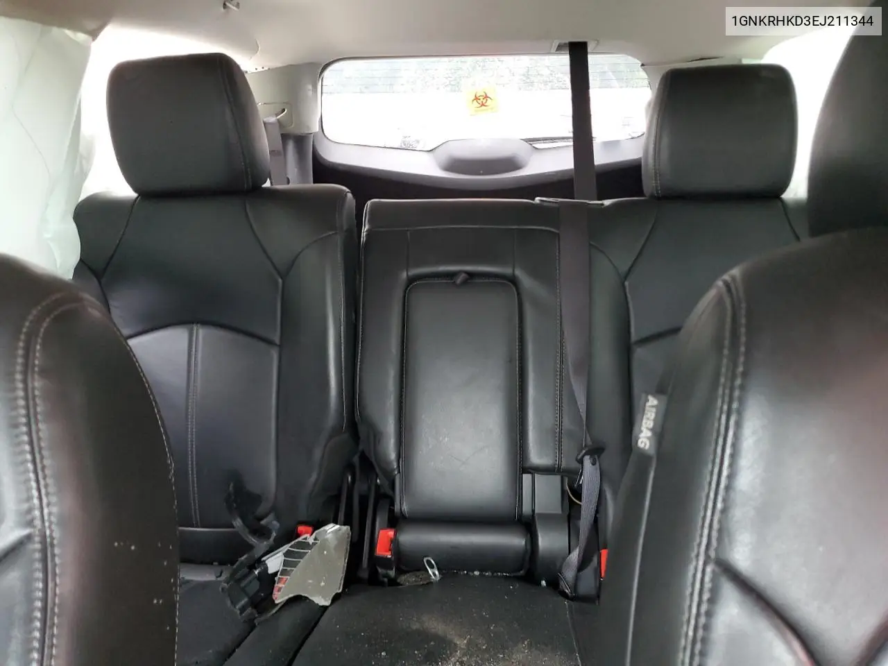 2014 Chevrolet Traverse Lt VIN: 1GNKRHKD3EJ211344 Lot: 62987045