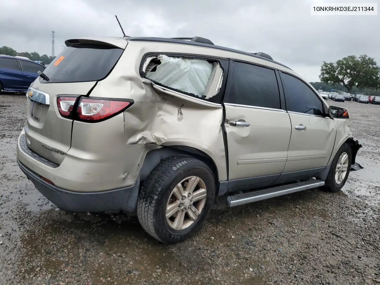 2014 Chevrolet Traverse Lt VIN: 1GNKRHKD3EJ211344 Lot: 62987045