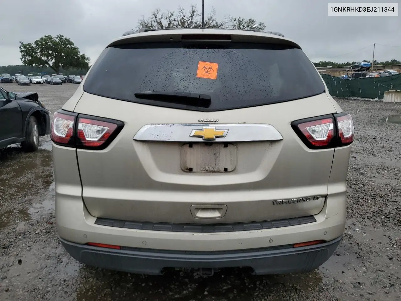2014 Chevrolet Traverse Lt VIN: 1GNKRHKD3EJ211344 Lot: 62987045