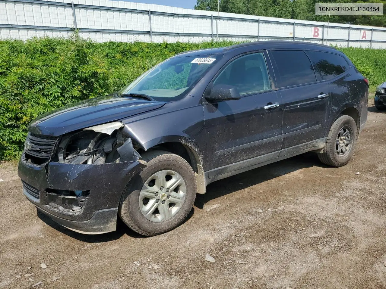 2014 Chevrolet Traverse Ls VIN: 1GNKRFKD4EJ130454 Lot: 63029845