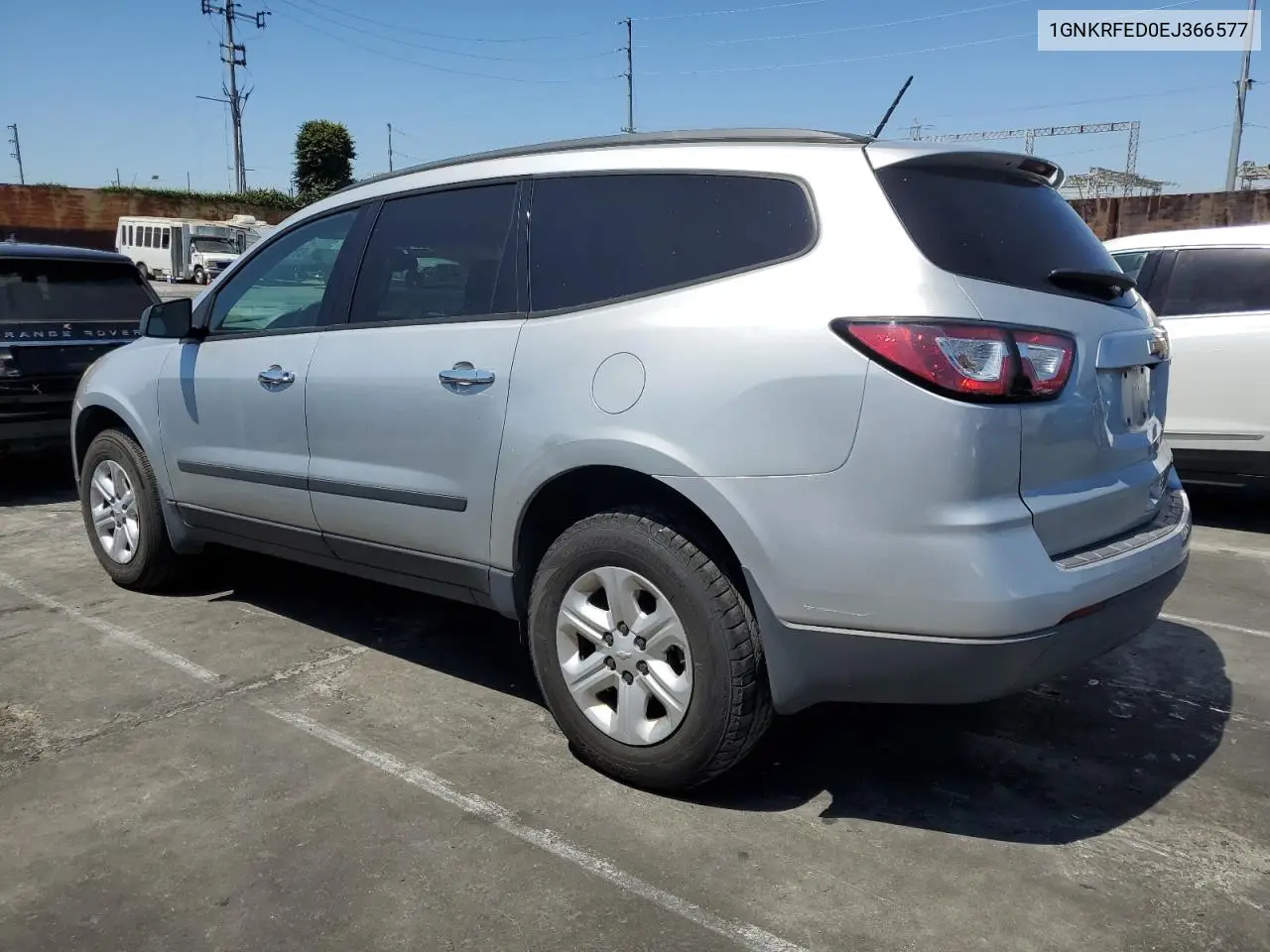 2014 Chevrolet Traverse Ls VIN: 1GNKRFED0EJ366577 Lot: 63102565