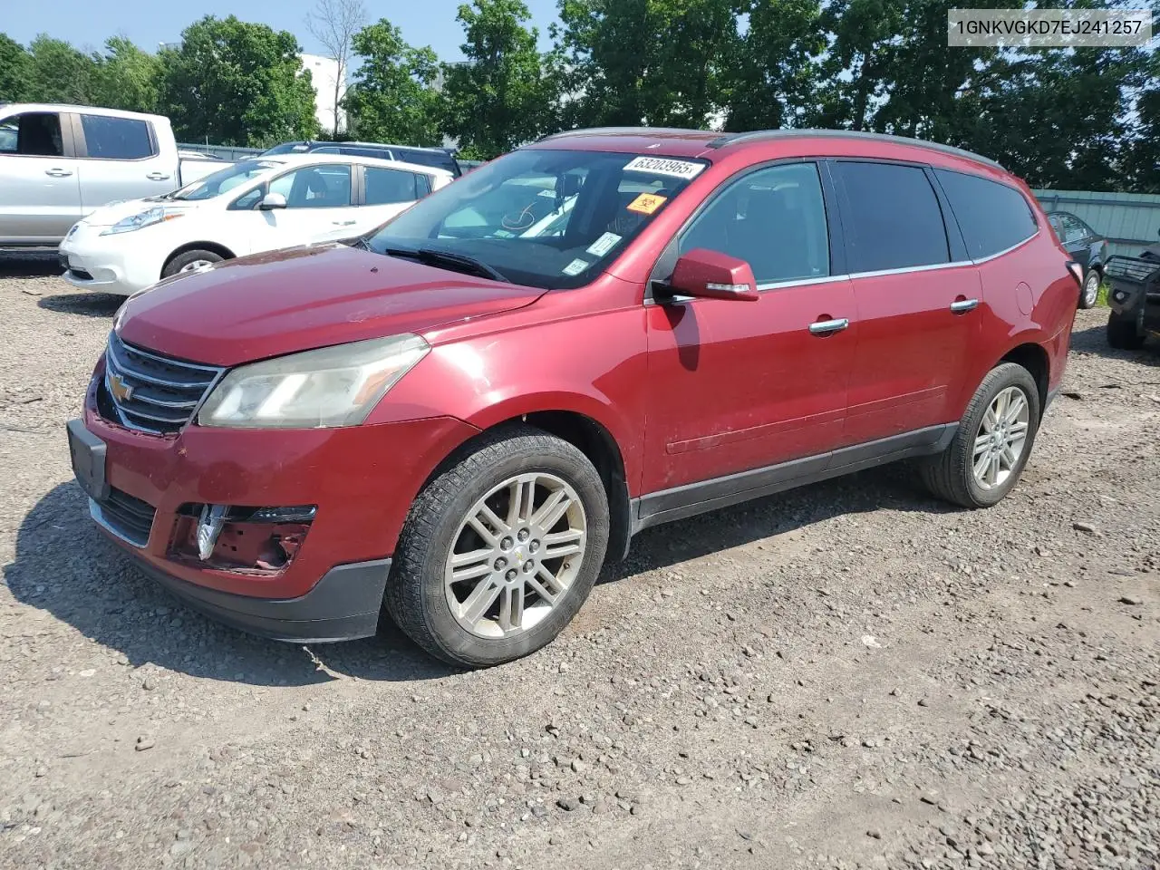 2014 Chevrolet Traverse Lt VIN: 1GNKVGKD7EJ241257 Lot: 63203965