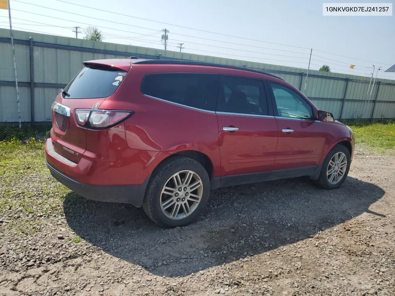 2014 Chevrolet Traverse Lt VIN: 1GNKVGKD7EJ241257 Lot: 63203965