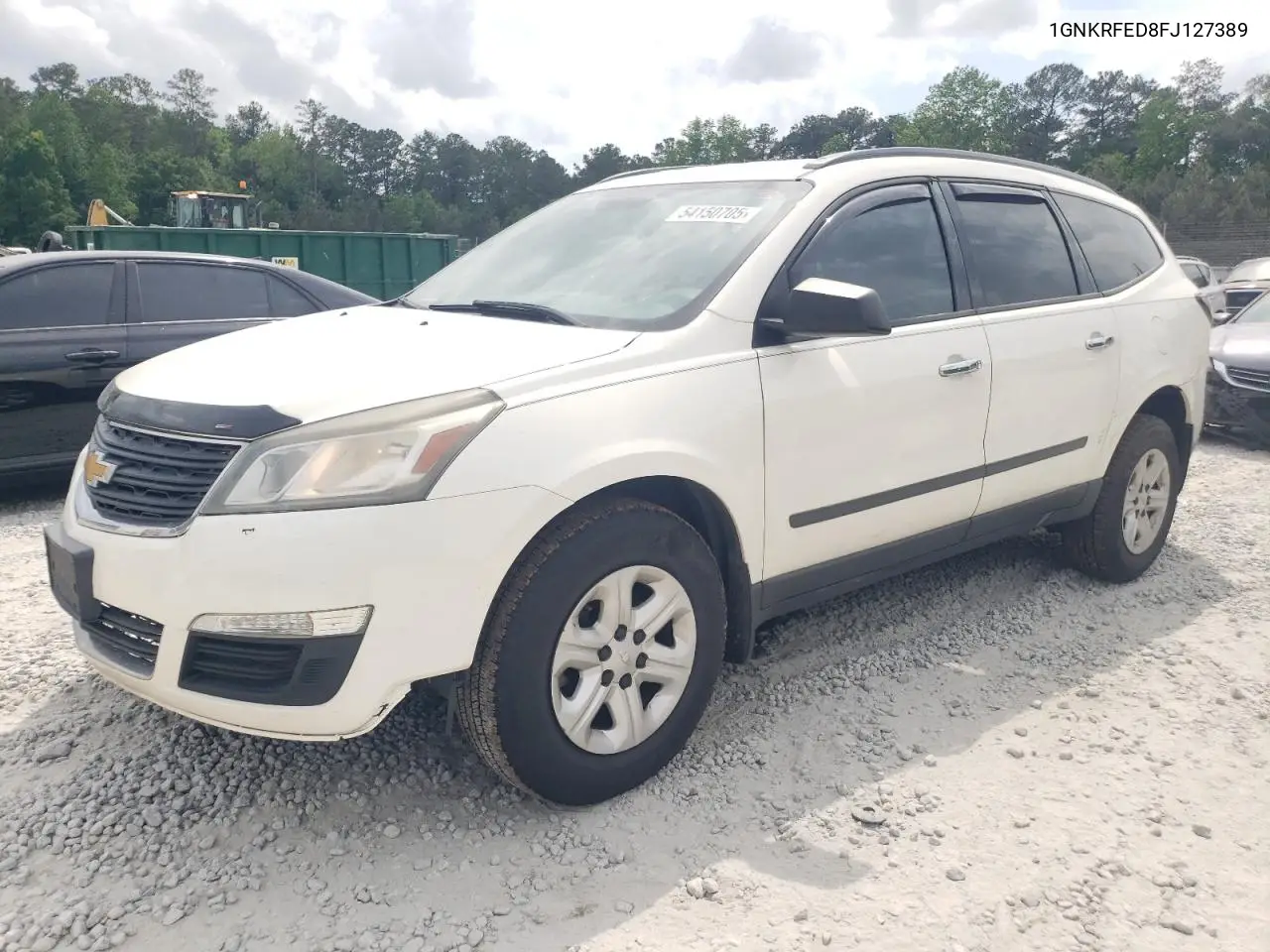 2015 Chevrolet Traverse Ls VIN: 1GNKRFED8FJ127389 Lot: 54150705