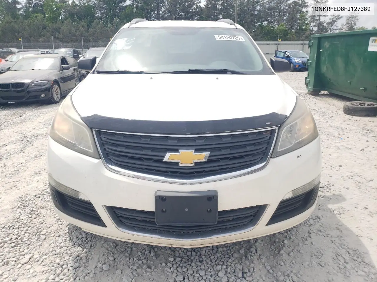 2015 Chevrolet Traverse Ls VIN: 1GNKRFED8FJ127389 Lot: 54150705