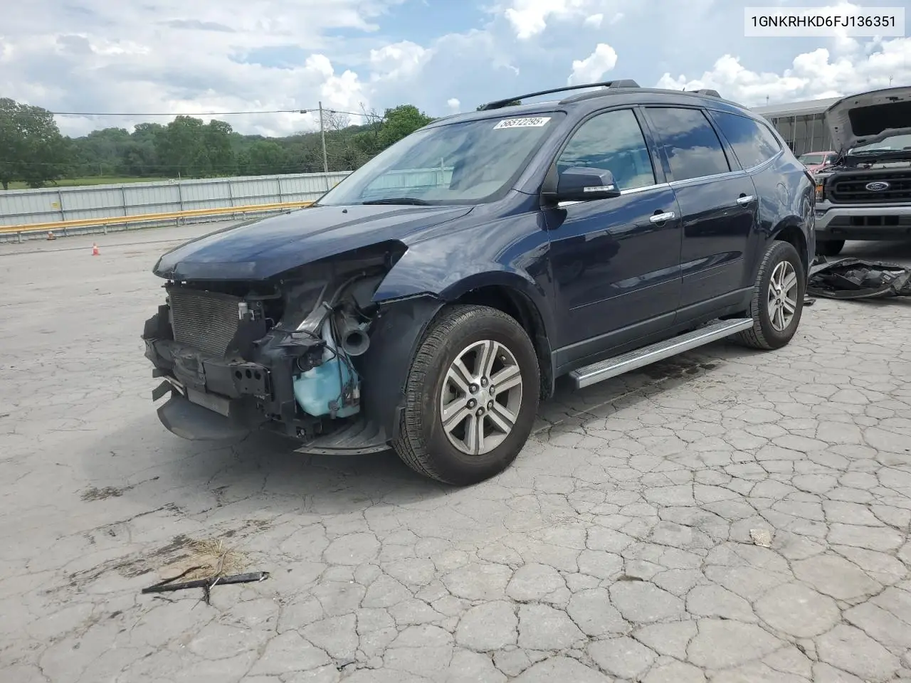 2015 Chevrolet Traverse Lt VIN: 1GNKRHKD6FJ136351 Lot: 56512295