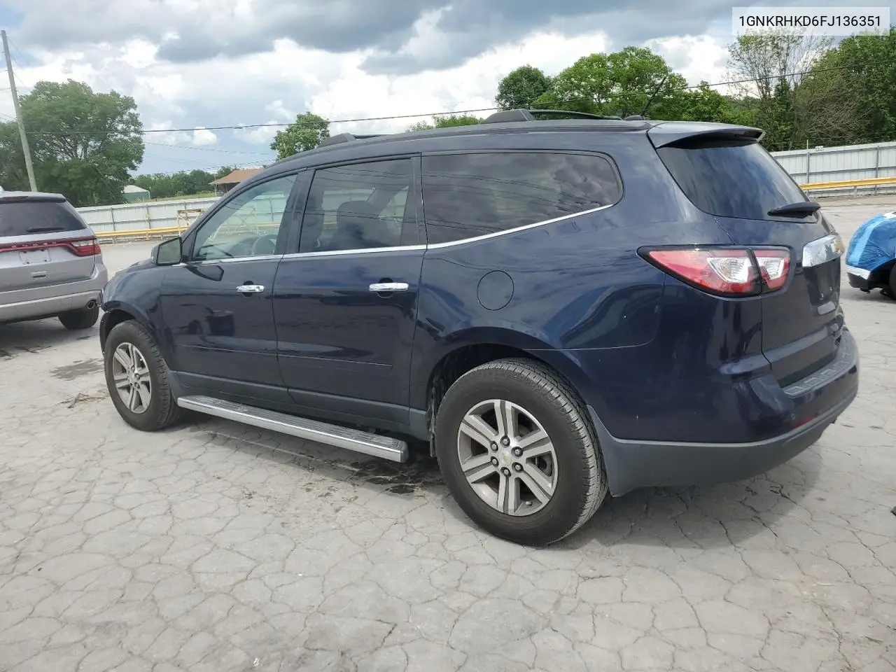 2015 Chevrolet Traverse Lt VIN: 1GNKRHKD6FJ136351 Lot: 56512295