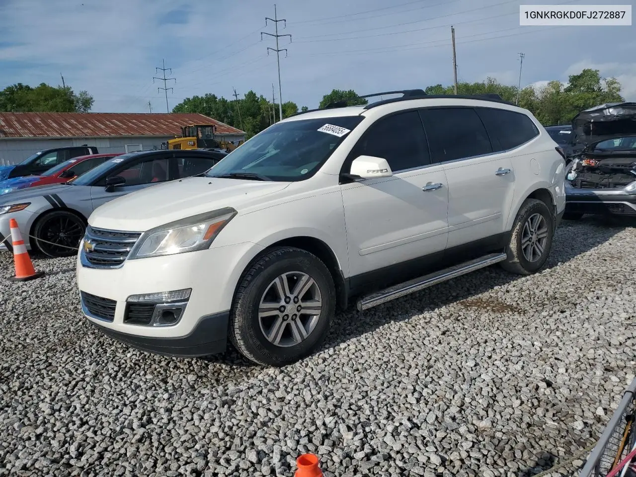 2015 Chevrolet Traverse Lt VIN: 1GNKRGKD0FJ272887 Lot: 56684055