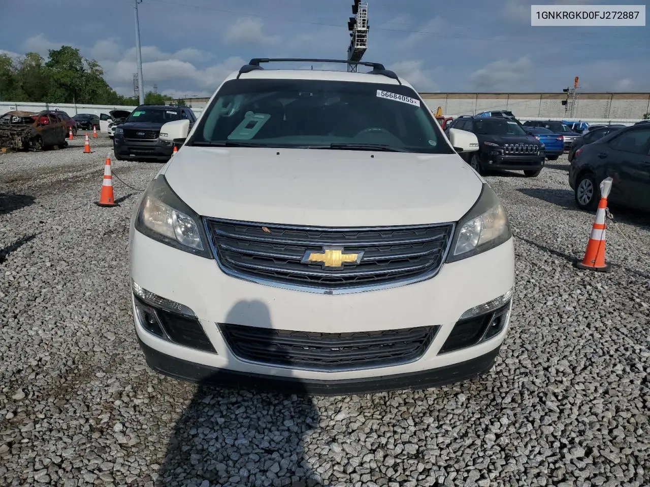 2015 Chevrolet Traverse Lt VIN: 1GNKRGKD0FJ272887 Lot: 56684055