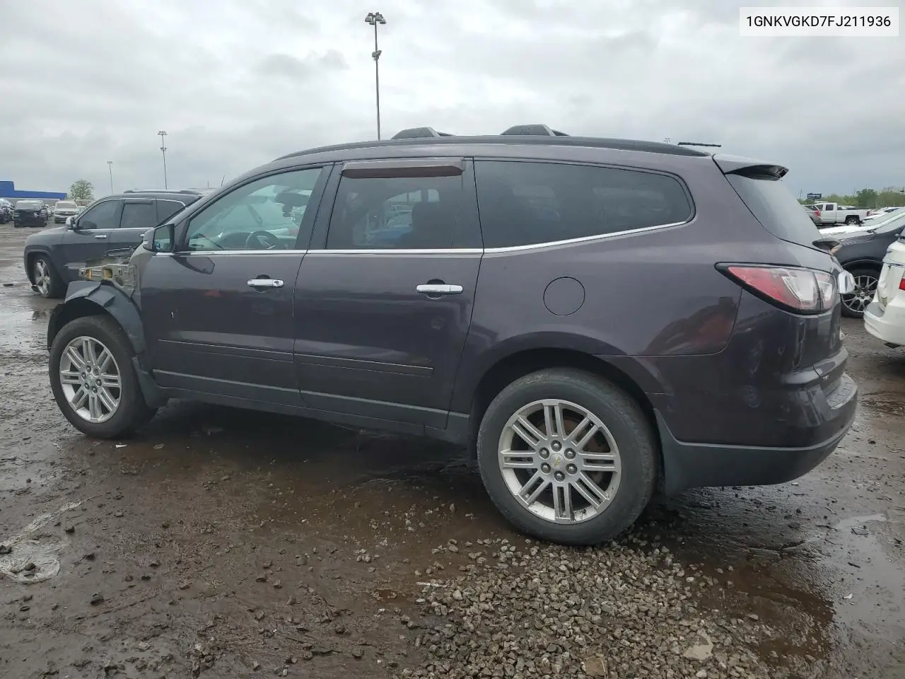 2015 Chevrolet Traverse Lt VIN: 1GNKVGKD7FJ211936 Lot: 56761095