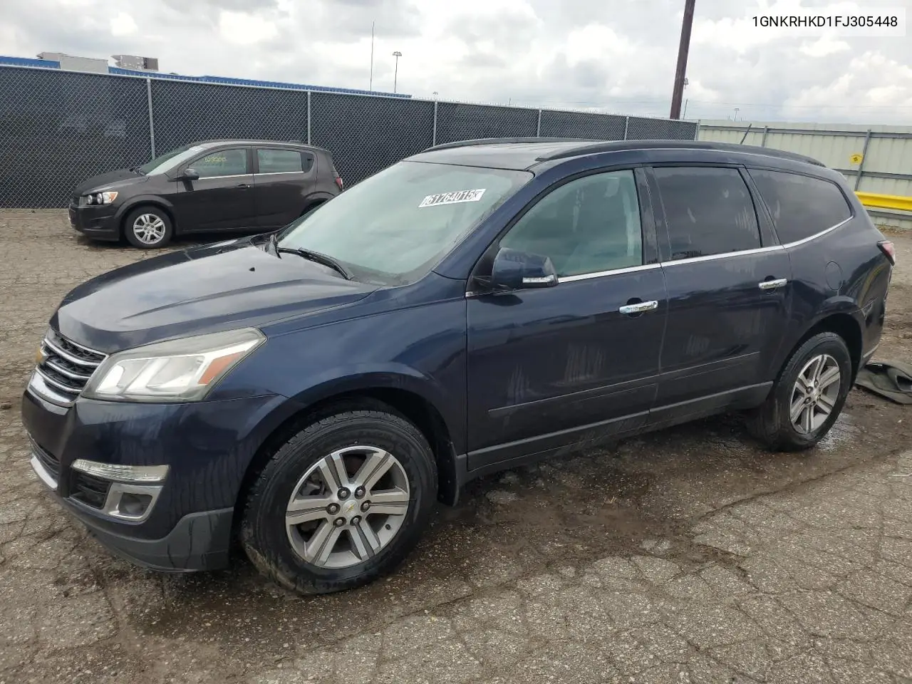 2015 Chevrolet Traverse Lt VIN: 1GNKRHKD1FJ305448 Lot: 61764015