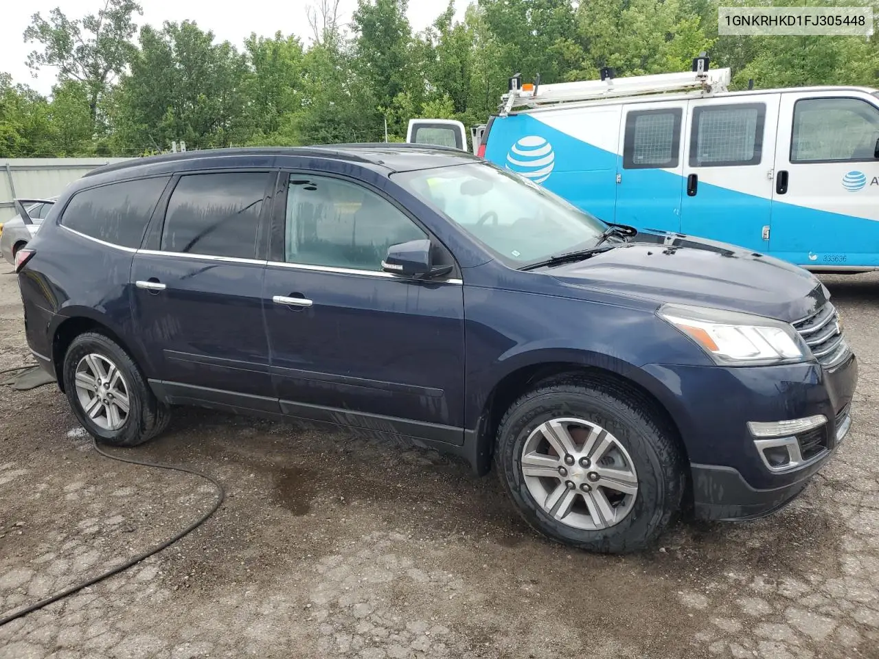 2015 Chevrolet Traverse Lt VIN: 1GNKRHKD1FJ305448 Lot: 61764015