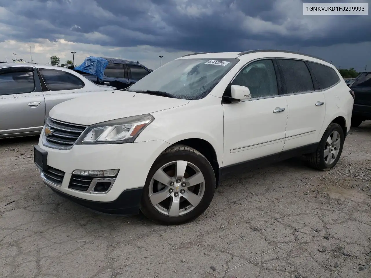 2015 Chevrolet Traverse Ltz VIN: 1GNKVJKD1FJ299993 Lot: 62415955