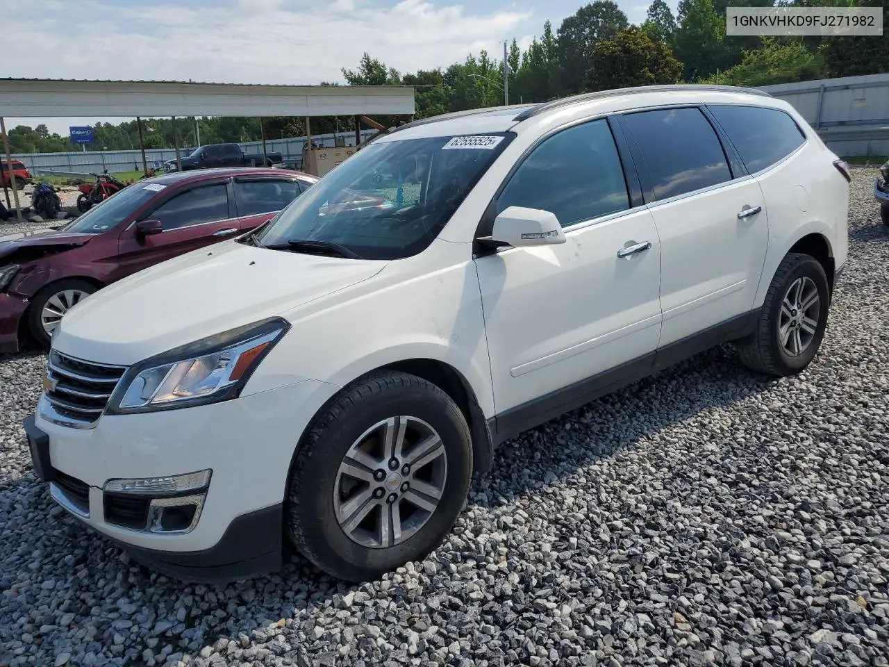 2015 Chevrolet Traverse Lt VIN: 1GNKVHKD9FJ271982 Lot: 62555525