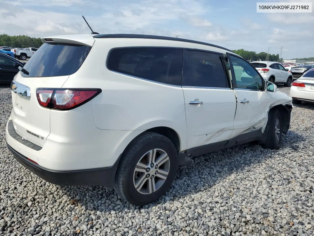 2015 Chevrolet Traverse Lt VIN: 1GNKVHKD9FJ271982 Lot: 62555525