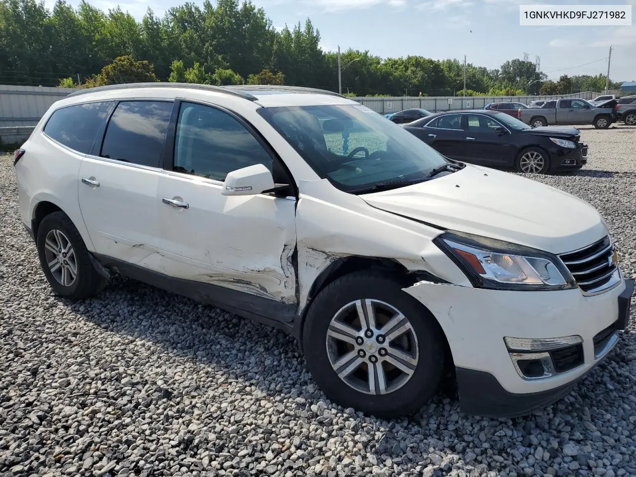 2015 Chevrolet Traverse Lt VIN: 1GNKVHKD9FJ271982 Lot: 62555525