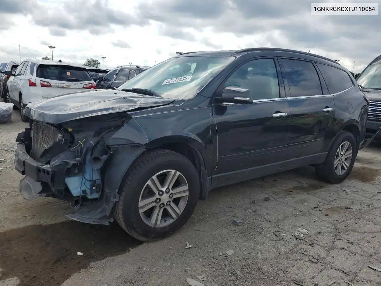2015 Chevrolet Traverse Lt VIN: 1GNKRGKDXFJ110054 Lot: 62737835
