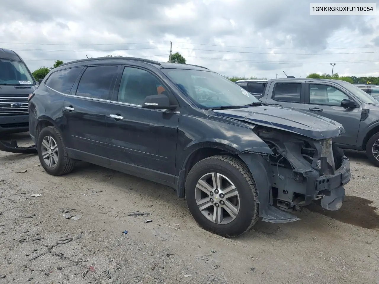 2015 Chevrolet Traverse Lt VIN: 1GNKRGKDXFJ110054 Lot: 62737835