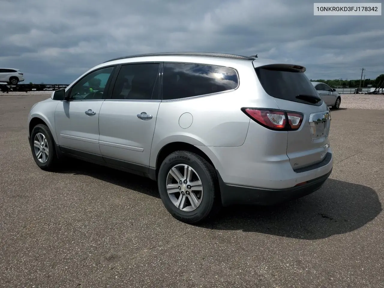 2015 Chevrolet Traverse Lt VIN: 1GNKRGKD3FJ178342 Lot: 62788095