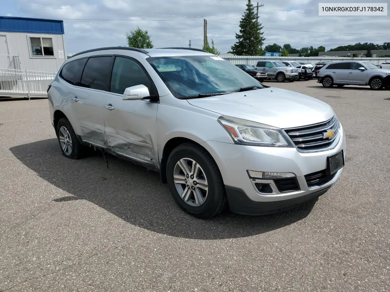 2015 Chevrolet Traverse Lt VIN: 1GNKRGKD3FJ178342 Lot: 62788095