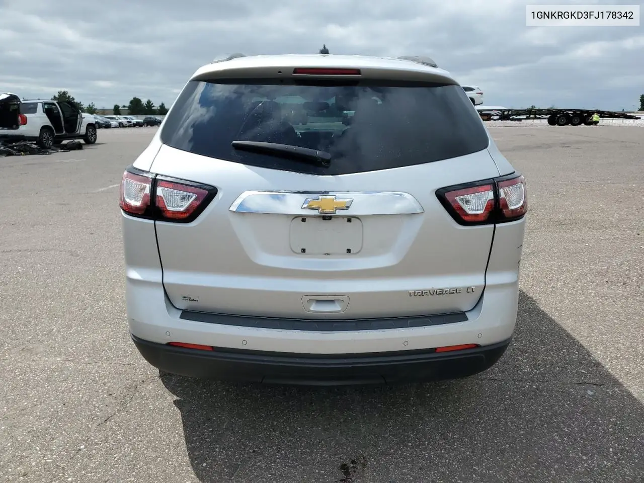 2015 Chevrolet Traverse Lt VIN: 1GNKRGKD3FJ178342 Lot: 62788095