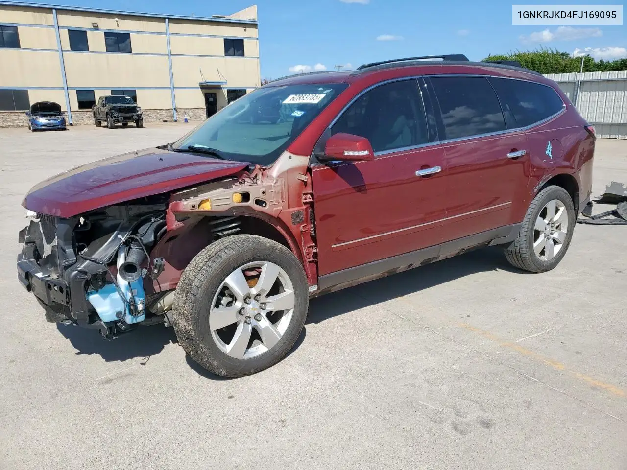 2015 Chevrolet Traverse Ltz VIN: 1GNKRJKD4FJ169095 Lot: 62883705