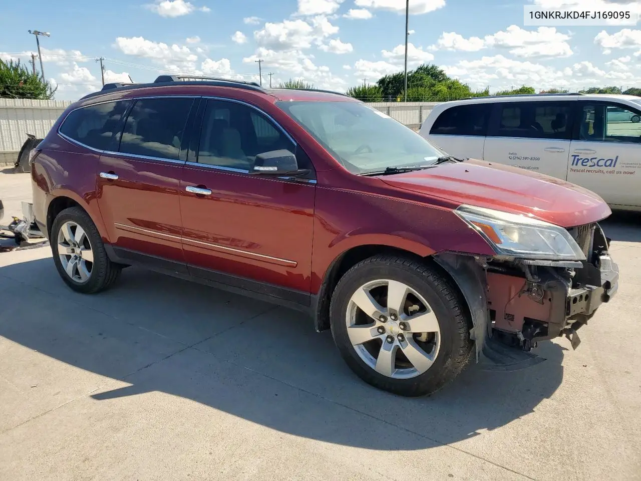 2015 Chevrolet Traverse Ltz VIN: 1GNKRJKD4FJ169095 Lot: 62883705