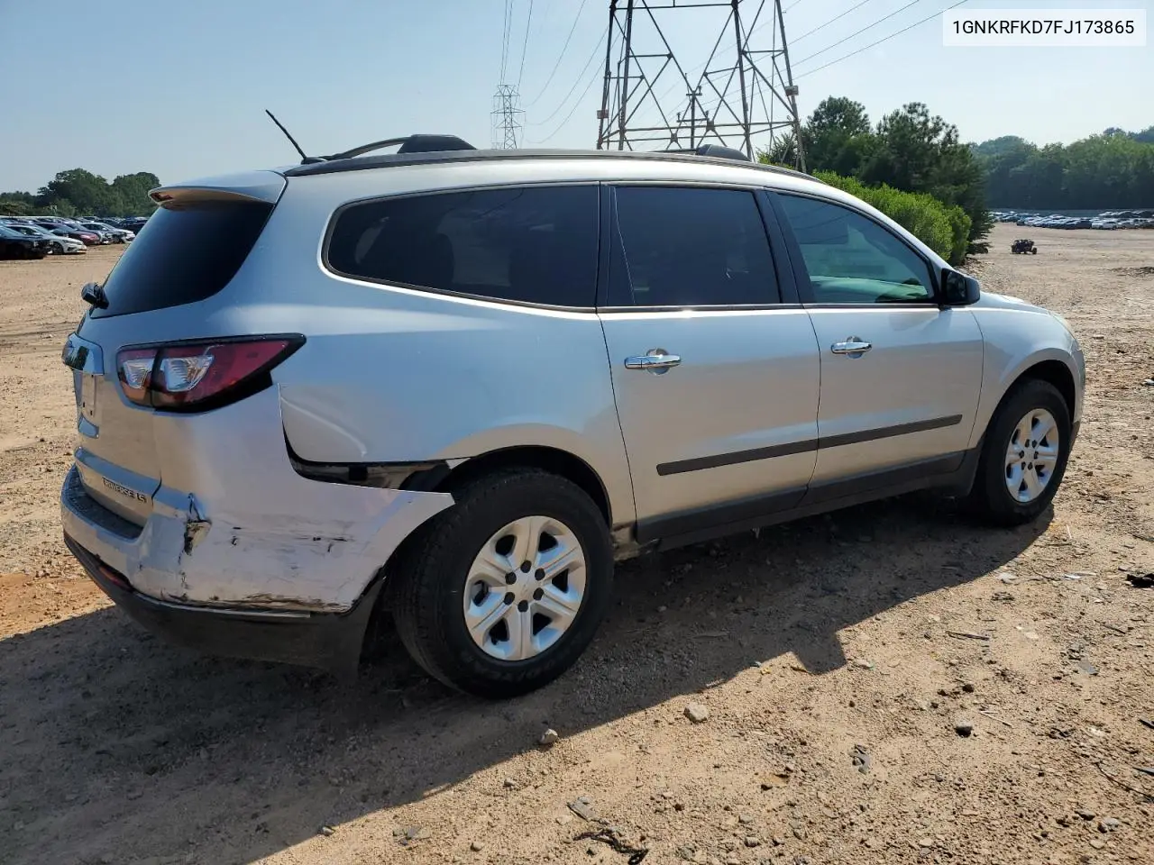 2015 Chevrolet Traverse Ls VIN: 1GNKRFKD7FJ173865 Lot: 62890215