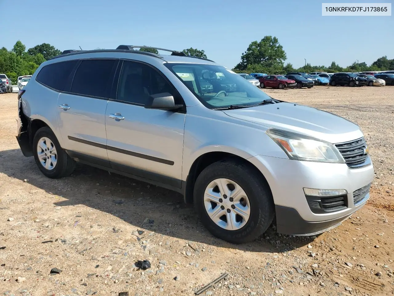 2015 Chevrolet Traverse Ls VIN: 1GNKRFKD7FJ173865 Lot: 62890215