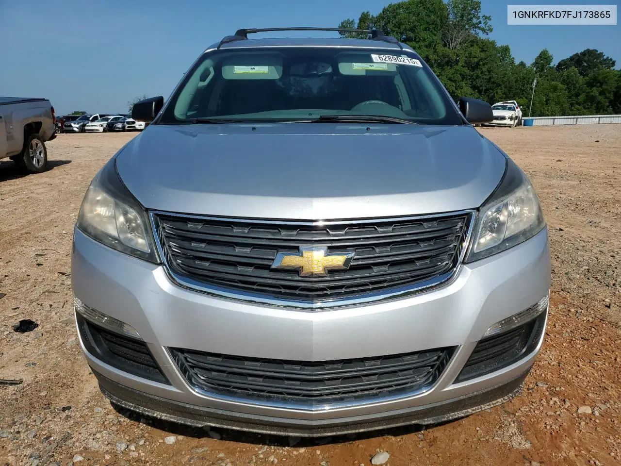 2015 Chevrolet Traverse Ls VIN: 1GNKRFKD7FJ173865 Lot: 62890215