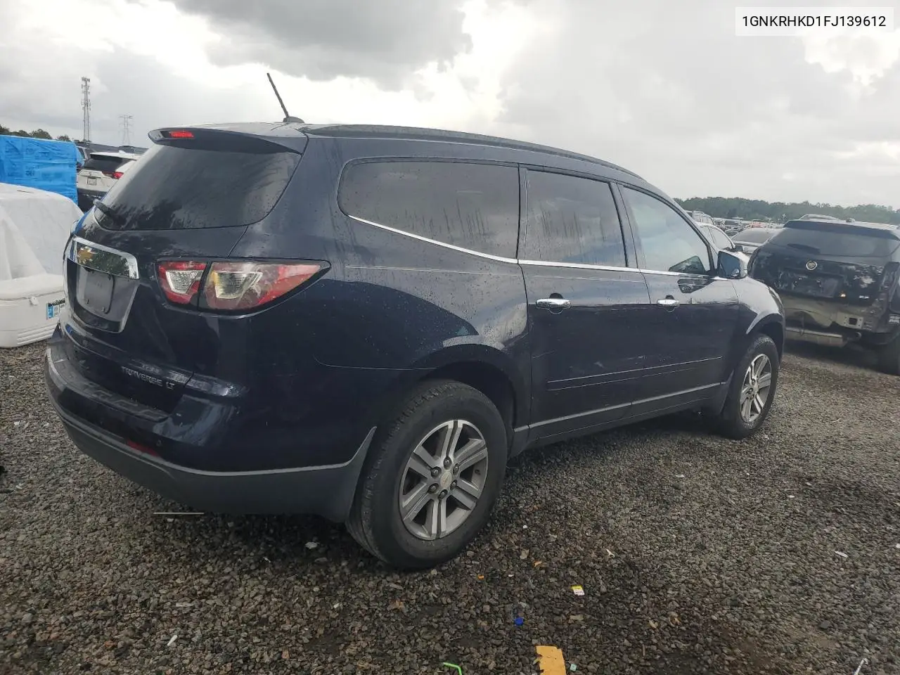 2015 Chevrolet Traverse Lt VIN: 1GNKRHKD1FJ139612 Lot: 63159705