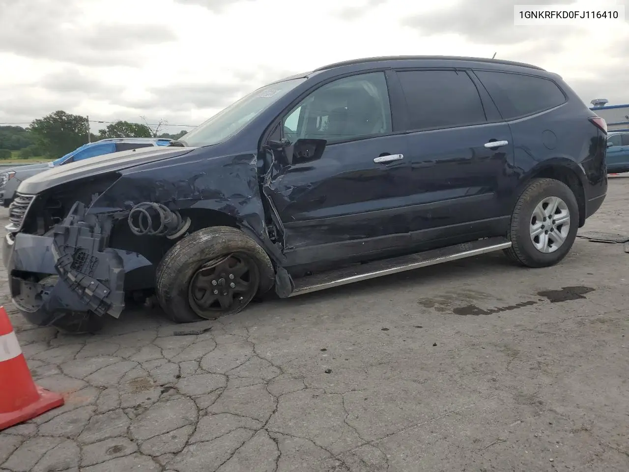 2015 Chevrolet Traverse Ls VIN: 1GNKRFKD0FJ116410 Lot: 63217205