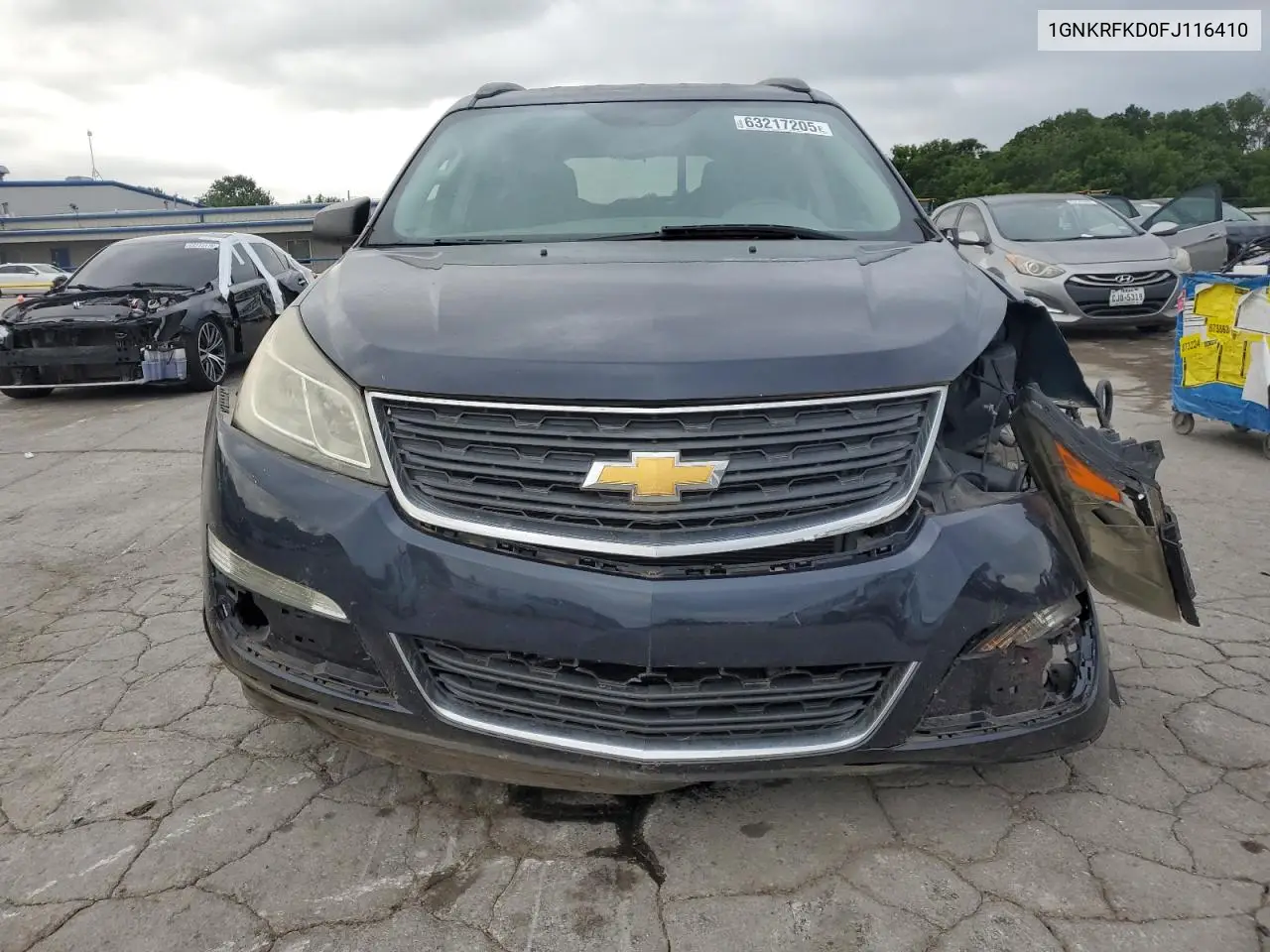 2015 Chevrolet Traverse Ls VIN: 1GNKRFKD0FJ116410 Lot: 63217205
