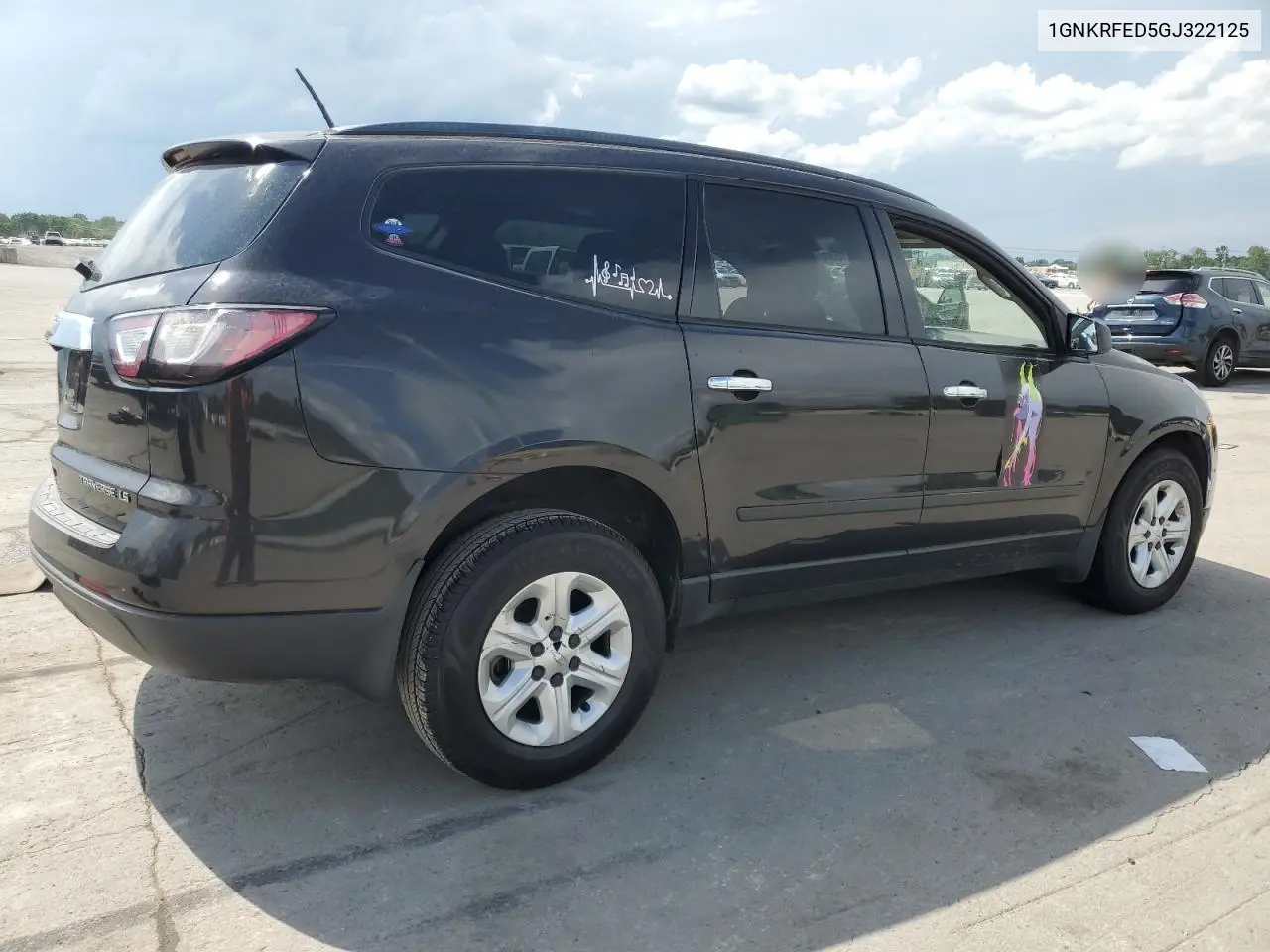 2016 Chevrolet Traverse Ls VIN: 1GNKRFED5GJ322125 Lot: 55747485