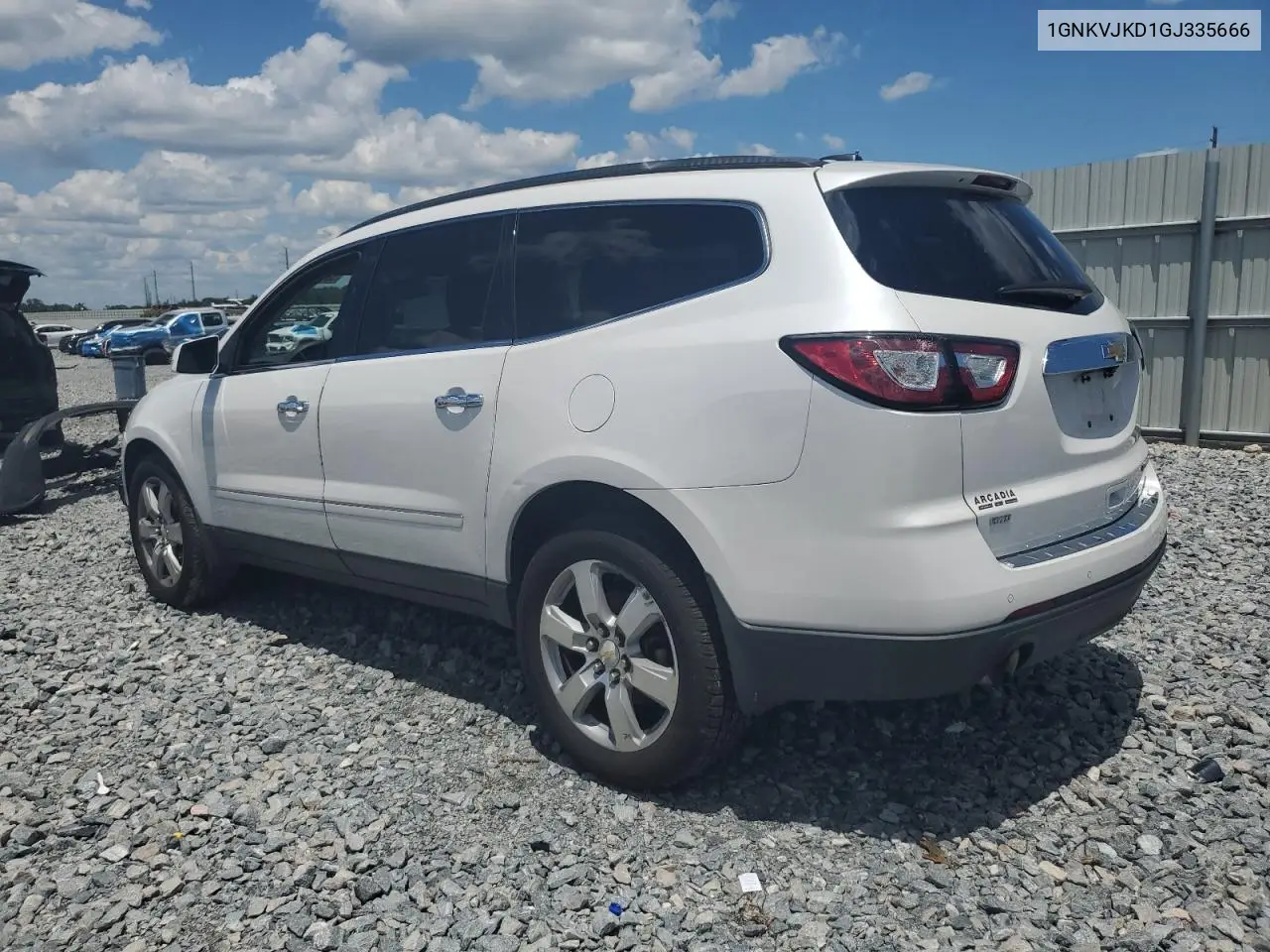 2016 Chevrolet Traverse Ltz VIN: 1GNKVJKD1GJ335666 Lot: 56189325