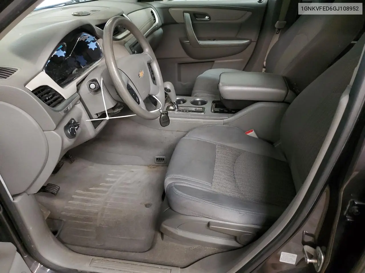 2016 Chevrolet Traverse Ls VIN: 1GNKVFED6GJ108952 Lot: 56279435