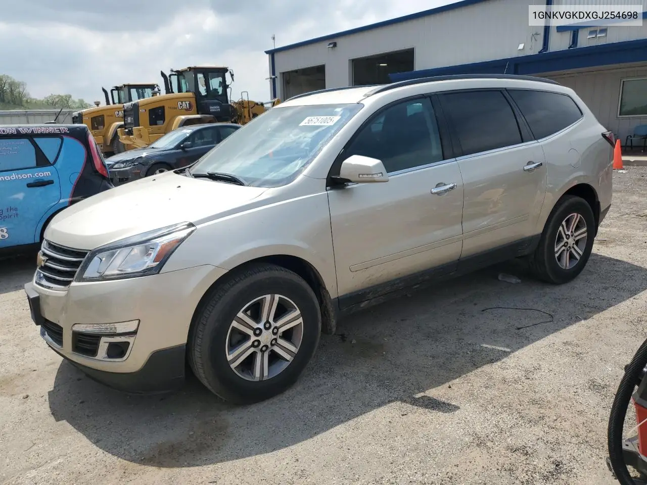 2016 Chevrolet Traverse Lt VIN: 1GNKVGKDXGJ254698 Lot: 56751005