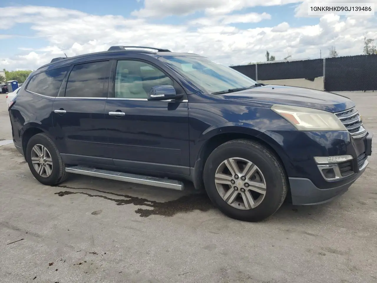 2016 Chevrolet Traverse Lt VIN: 1GNKRHKD9GJ139486 Lot: 56762935