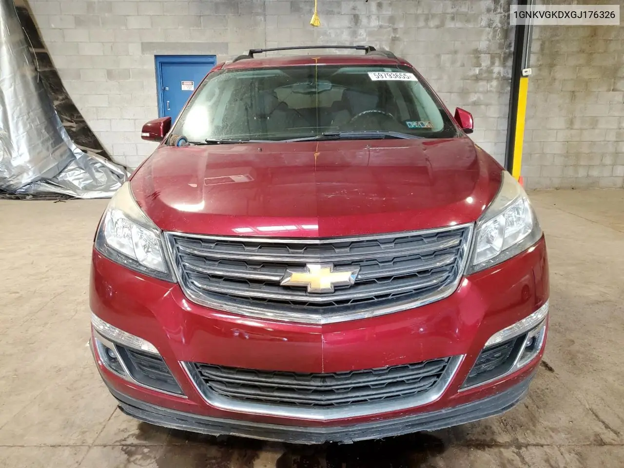 2016 Chevrolet Traverse Lt VIN: 1GNKVGKDXGJ176326 Lot: 59793655