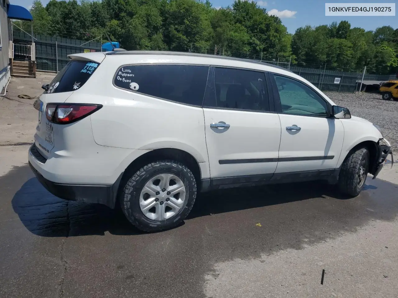 2016 Chevrolet Traverse Ls VIN: 1GNKVFED4GJ190275 Lot: 61979685
