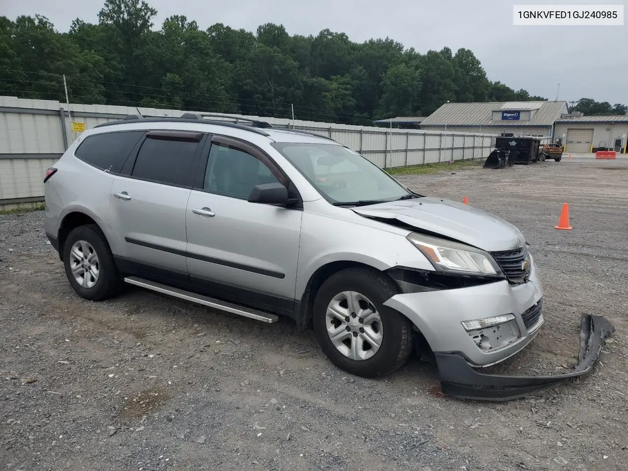 2016 Chevrolet Traverse Ls VIN: 1GNKVFED1GJ240985 Lot: 62743605