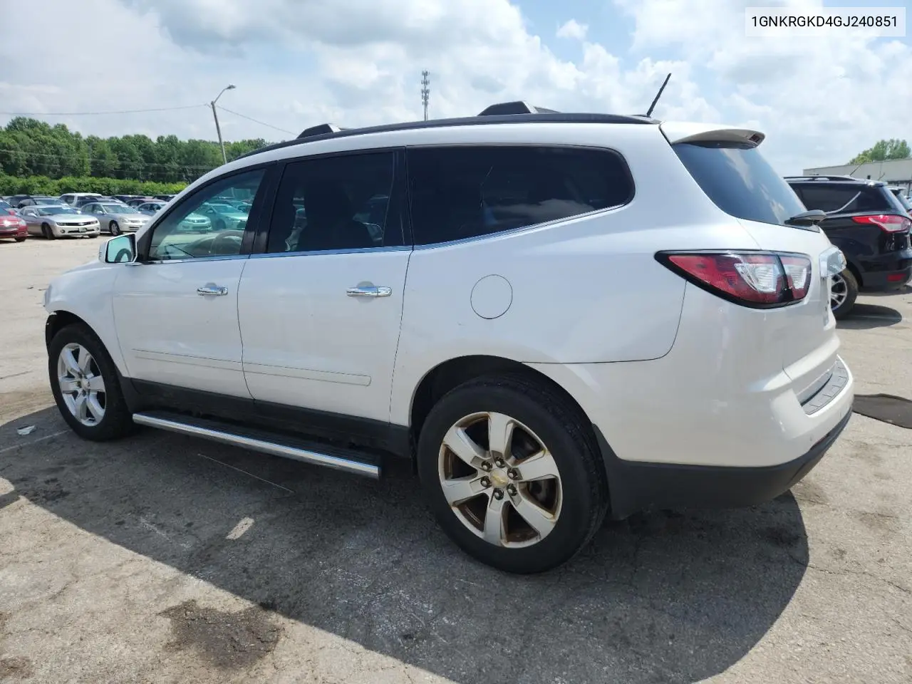 2016 Chevrolet Traverse Lt VIN: 1GNKRGKD4GJ240851 Lot: 62824275