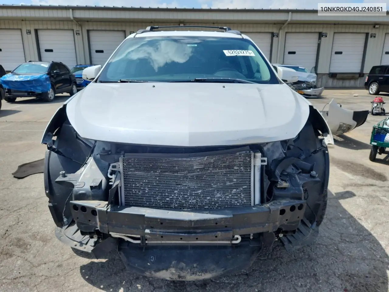 2016 Chevrolet Traverse Lt VIN: 1GNKRGKD4GJ240851 Lot: 62824275