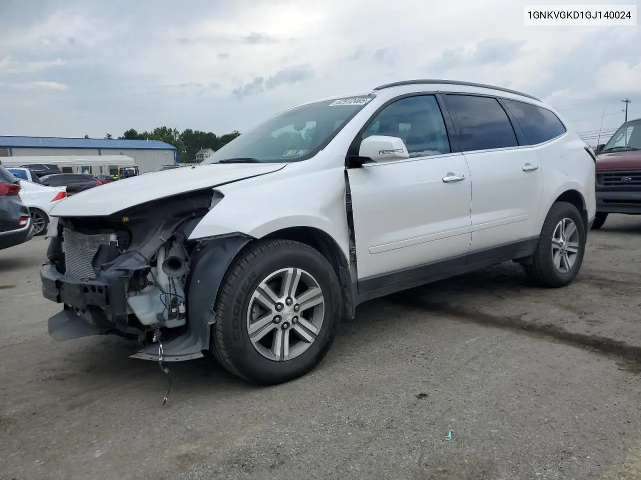 2016 Chevrolet Traverse Lt VIN: 1GNKVGKD1GJ140024 Lot: 62912465