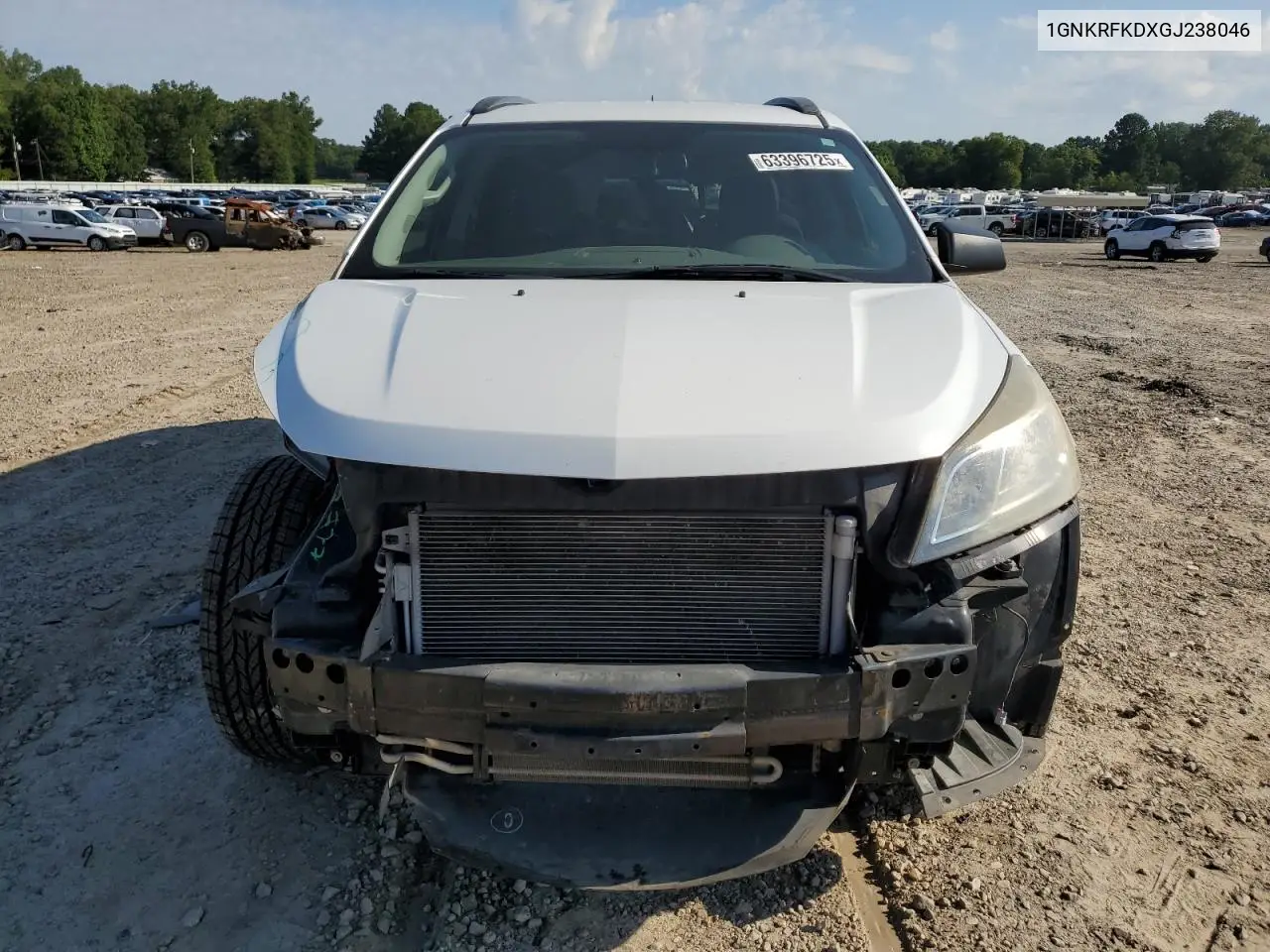 2016 Chevrolet Traverse Ls VIN: 1GNKRFKDXGJ238046 Lot: 63396725