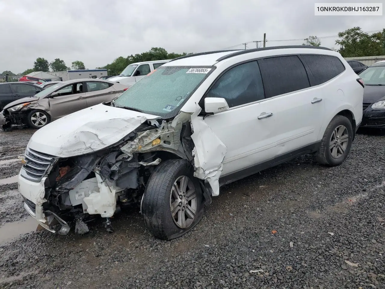 2017 Chevrolet Traverse Lt VIN: 1GNKRGKD8HJ163287 Lot: 56766865